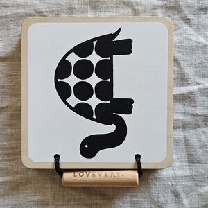 Lovevery Black and White Turtle Playset